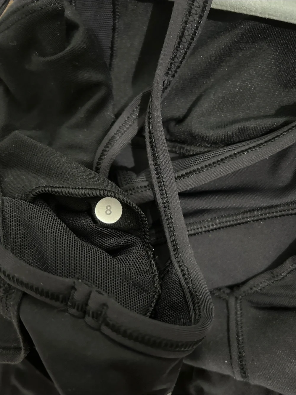 lululemon athletica Black Strappy Open-Back Tank